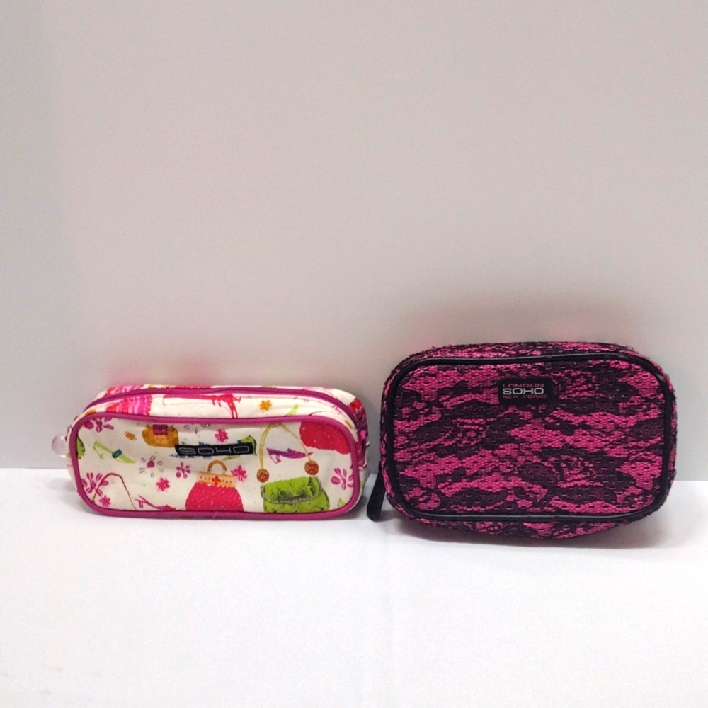 Soho Cosmetics Makeup Bags Bundle of 2